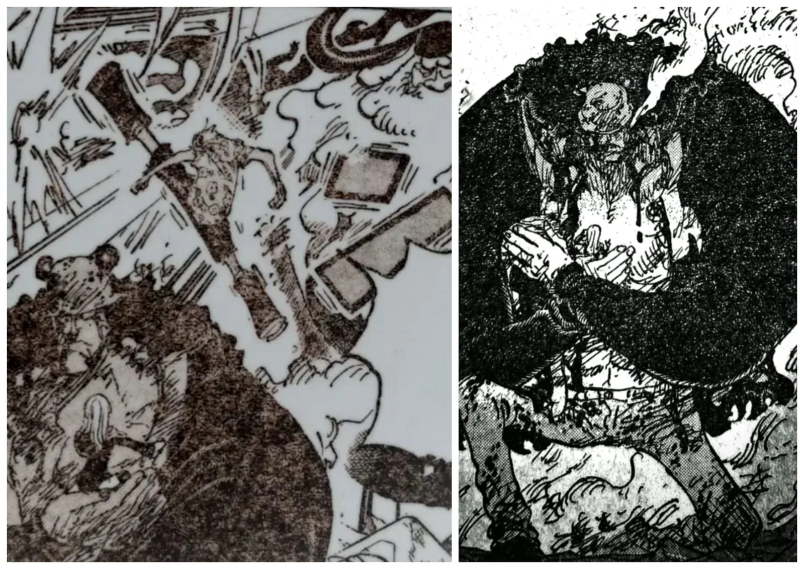 One Piece 1104: Bartholomew Kuma Vs Saturn battle Sanji & Franky protecting Bonney 1 One Piece 1104: Bartholomew Kuma Vs Saturn battle Sanji & Franky protecting Bonney