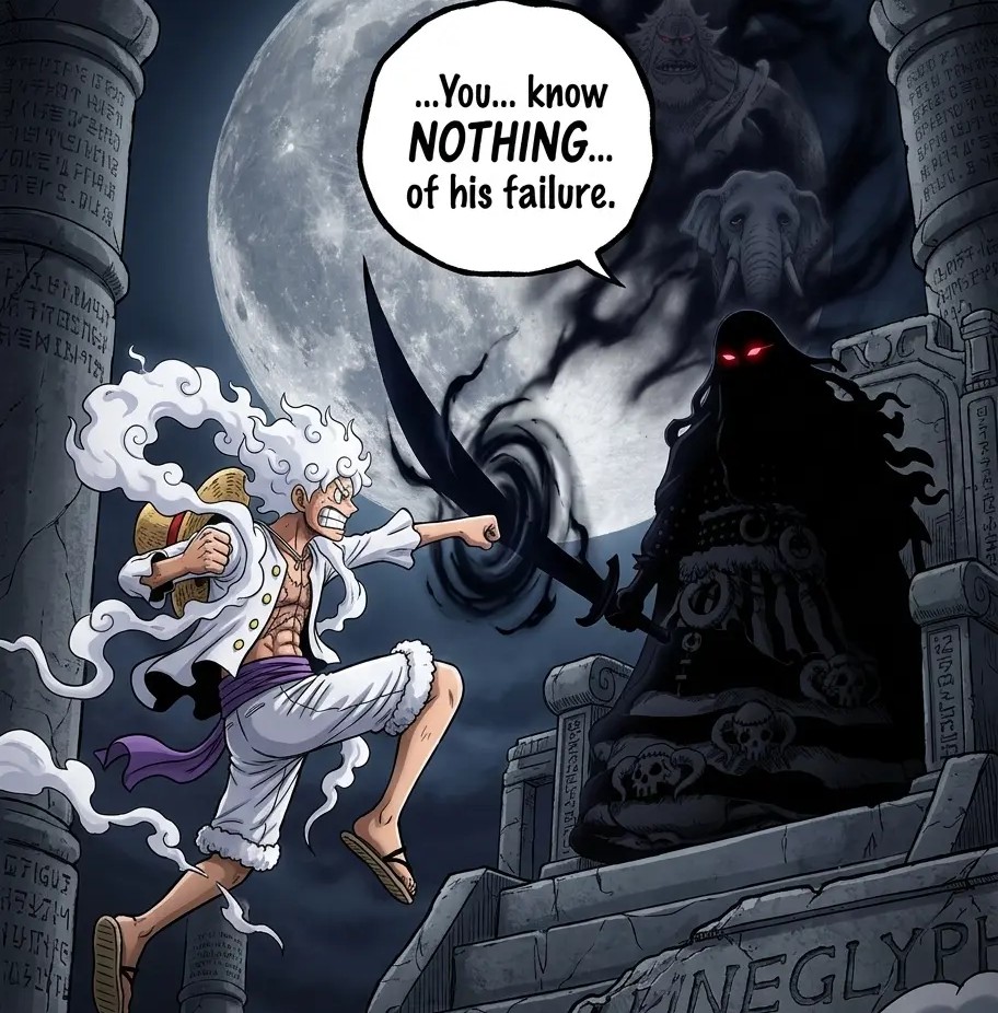 One Piece Chapter 1189 Predictions: What Imu's Joy Boy Reveal Could Really Mean 1 gear-5-luffy-fighting-shadow-imu